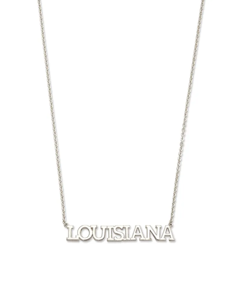 Louisiana Pendant Necklace in Sterling Silver