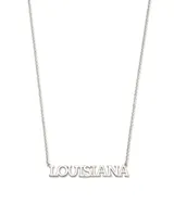 Louisiana Pendant Necklace in Sterling Silver