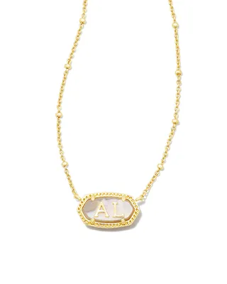 Elisa Gold Alabama Necklace in Ivory Mother-of-Pearl
