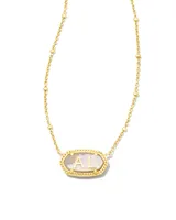 Elisa Gold Alabama Necklace in Ivory Mother-of-Pearl