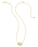 Elisa Gold Georgia Necklace in Ivory Mother-of-Pearl