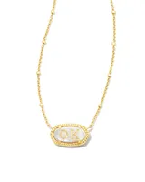 Elisa Gold Oklahoma Necklace in Ivory Mother-of-Pearl