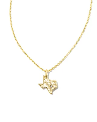 Texas Short Pendant Necklace in Silver