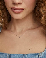 Audrey 14k White Gold Pendant Necklace Diamond, 0.07ct