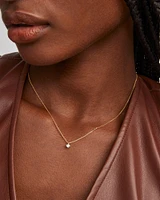 Maisie 18k Gold Vermeil Pendant Necklace White Topaz