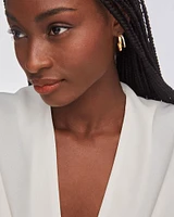 Meg Double Hoop Earrings Mixed Metal