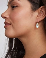Lee Gold Drop Earrings Ivory Mother-of-Pearl