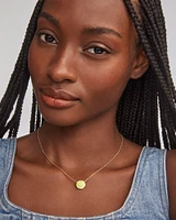 Tennis Gold Short Pendant Necklace Chartreuse Magnesite