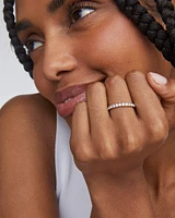 Lab Grown White Diamond Marilyn Band Ring 14k Gold