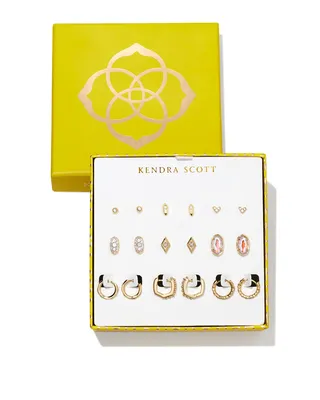 Earring Gift Set of 9 in Gold