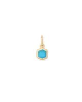 Davie 18k Gold Vermeil Charm in Turquoise