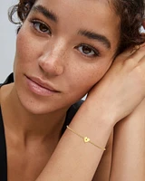 Maia Heartburst Delicate Chain Bracelet 18k Gold Vermeil