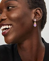 Hallie Silver Convertible Drop Earrings