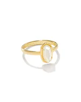 Grayson Silver Band Ring Platinum Drusy