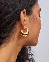 Raylyn Hoop Earrings 18k Gold Vermeil