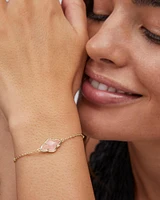 Abbie Gold Satellite Chain Bracelet Ivory Mother-of-Pearl