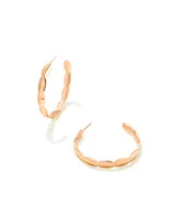 Brooke Hoop Earrings in Rose Gold