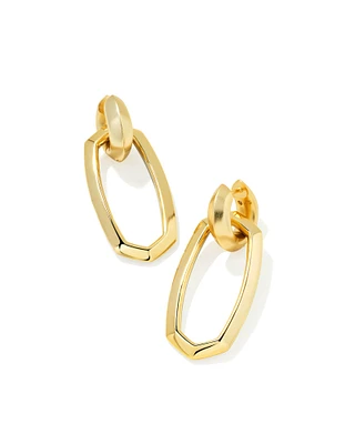 Danielle Gold Convertible Link Earrings Ivory Mother-of-Pearl