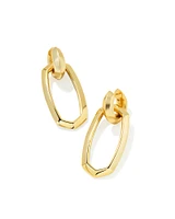 Danielle Gold Convertible Link Earrings Ivory Mother-of-Pearl