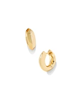 Mikki Metal Huggie Earrings Gold