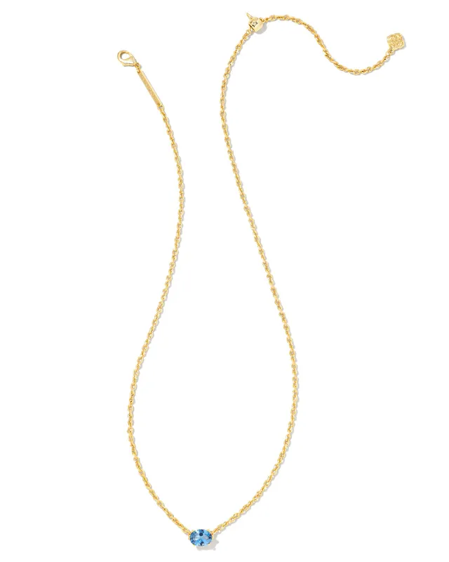 New Kendra Scott Macrame Reid Long Pendant Necklace In Cobalt Blue / Gold |  eBay