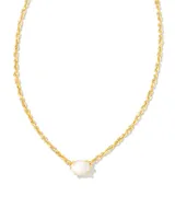 Cailin Gold Pendant Necklace in Ivory Mother-of-Pearl