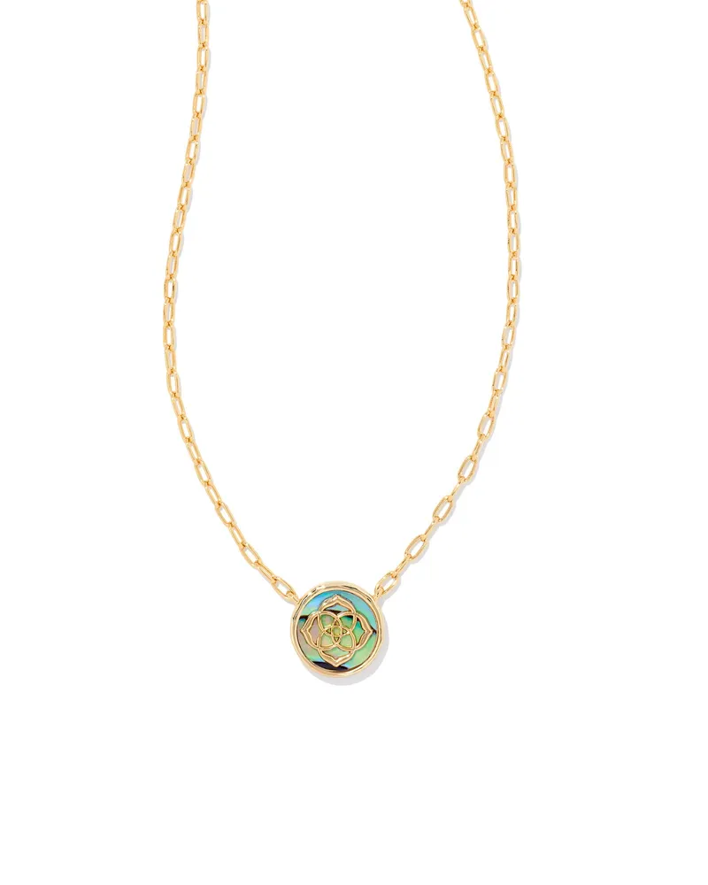 Bright Star 14k Yellow Gold Necklace in White Sapphire
