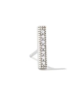 Austin Bar Gold Single Stud Earring White Crystal