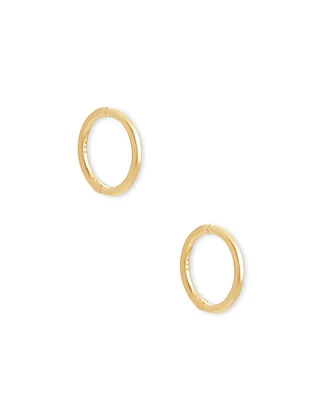 Keeley 10mm Huggie Earrings 18k Gold Vermeil