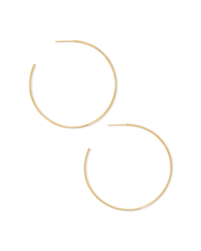 Keeley 50mm Hoop Earrings Sterling Silver