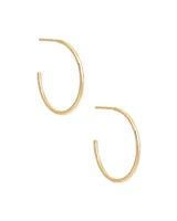 Keeley 25mm Small Hoop Earrings Sterling Silver