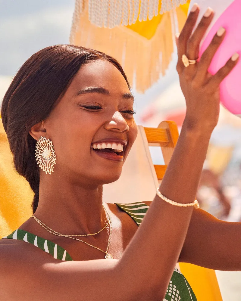 Brielle Statement Earrings in Gold