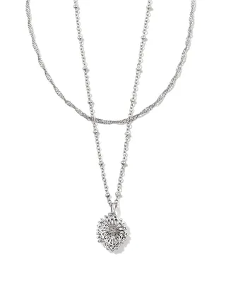 Brielle Multi Strand Necklace in Silver