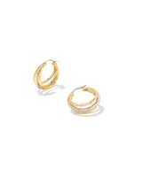 Dana Small Hoop Earrings in Mixed Metal