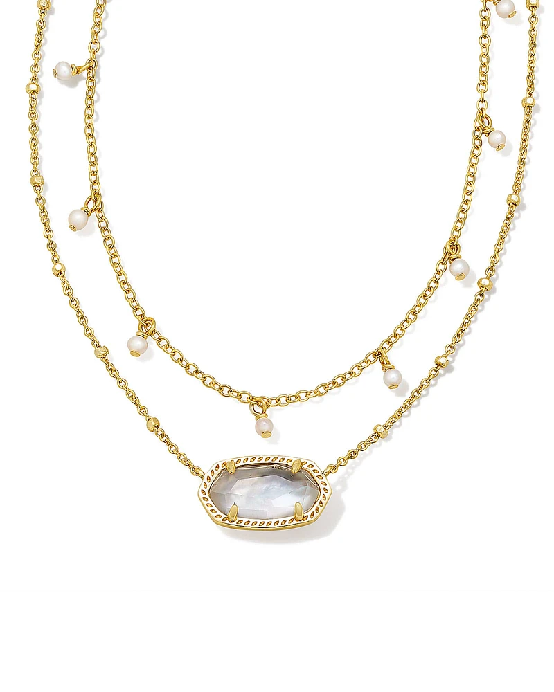 ELISA PEARL MST NCK GOLD IVORY MOP