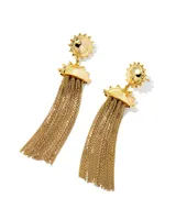 Sienna Sun Statement Earrings in Gold