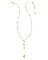 Greta Gold Y Necklace in Mix