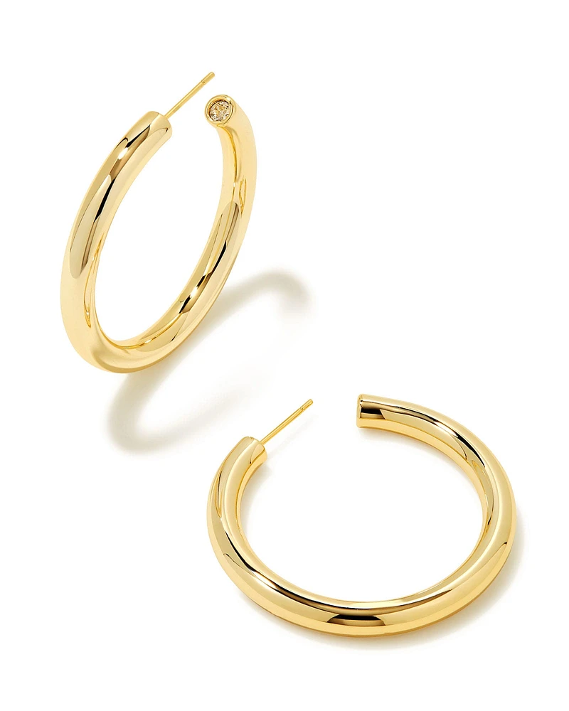 Colette Large Hoop Earrings Silver