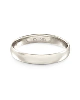 Devin Band Ring 14k White Gold