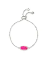 Elaina Silver Adjustable Chain Bracelet in Azalea Illusion