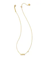 Love Pendant Necklace in Gold