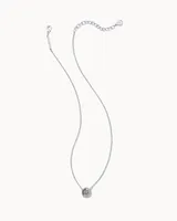 Davie Silver Pendant Necklace in Platinum Drusy