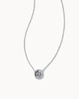 Davie Silver Pendant Necklace in Platinum Drusy