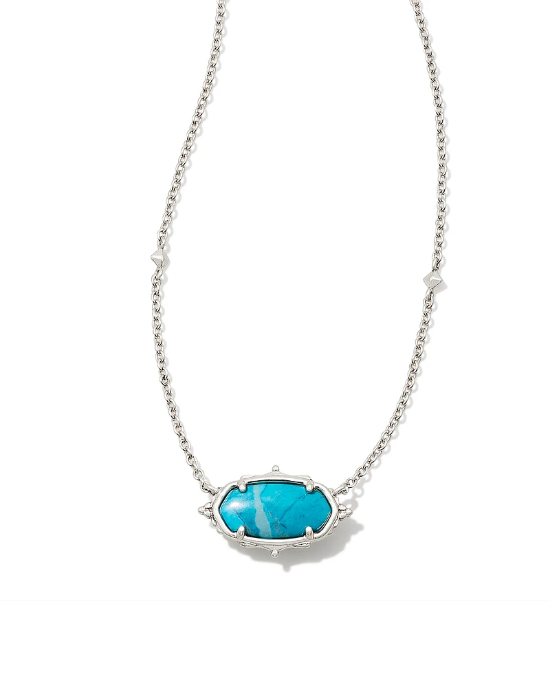 Baroque Vintage Silver Elisa Pendant Necklace in Natural Mother-of-Pearl