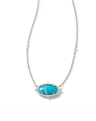Baroque Vintage Silver Elisa Pendant Necklace in Natural Mother-of-Pearl