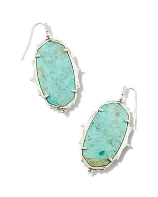 Baroque Vintage Silver Ella Drop Earrings Natural Mother-of-Pearl