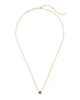 Davie 18k Gold Vermeil Pendant Necklace in Amethyst
