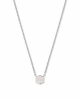 Davie Sterling Silver Pendant Necklace in Rainbow Moonstone