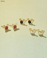 Disney | Kendra Scott Gold Mickey Mouse Stud Earrings White Pearl