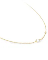 Cathleen 14k Yellow Gold Pendant Necklace in Pearl
